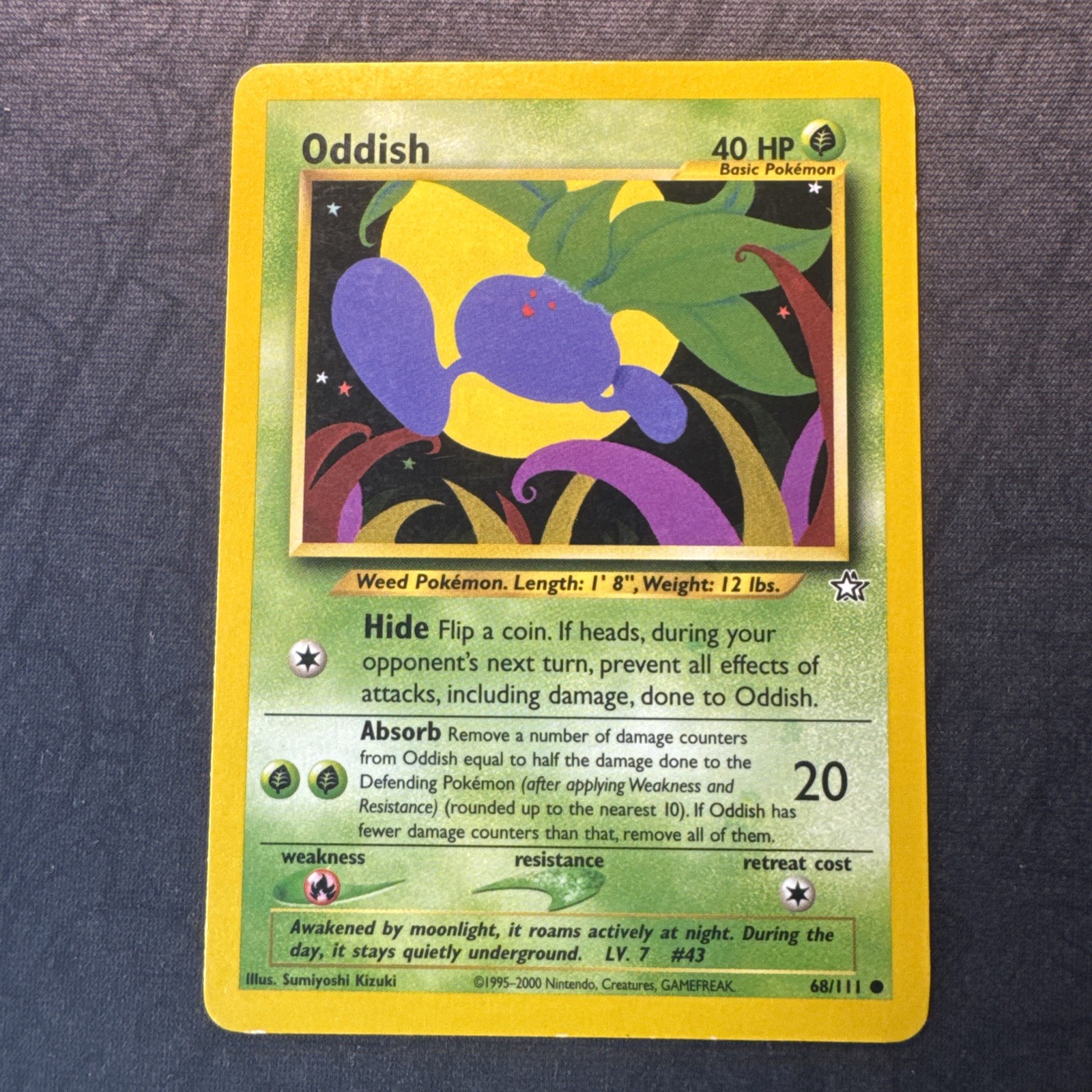Oddish 68/111 Neo Genesis Pokemon ZA
