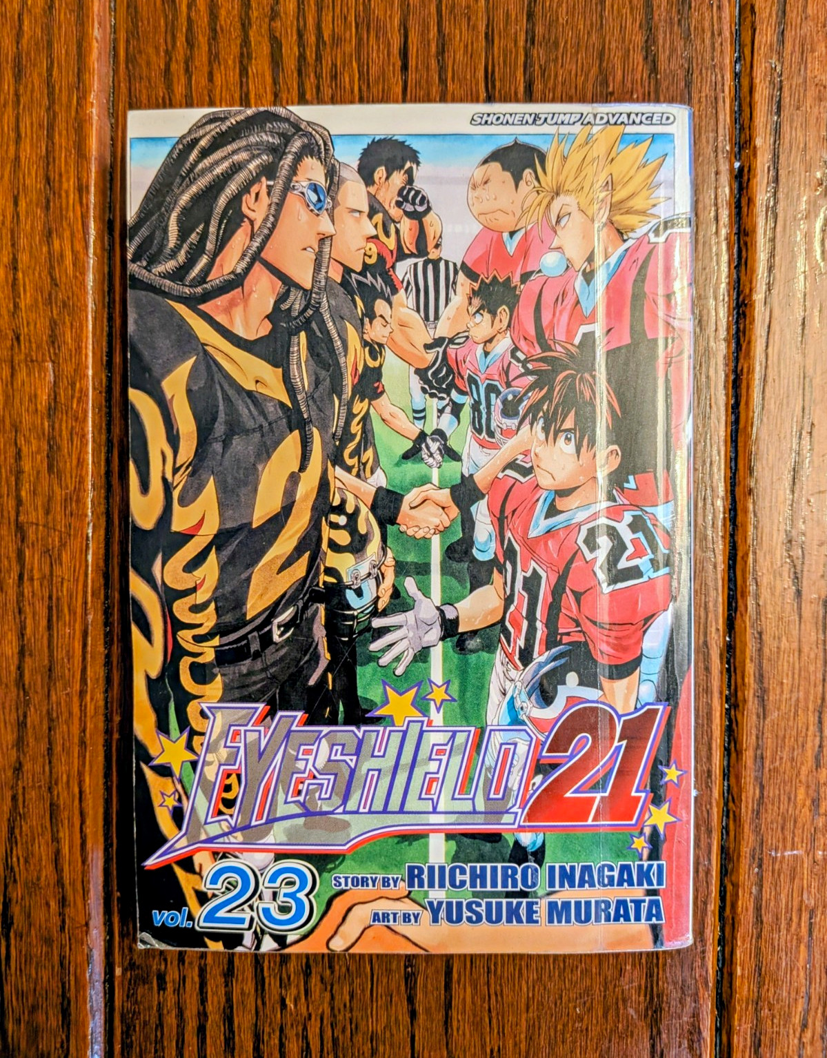 VIZ Eyeshield 21 vol. 23 Inagaki/Murata ENG Manga TPB 1° Edizione 2008, ex biblioteca