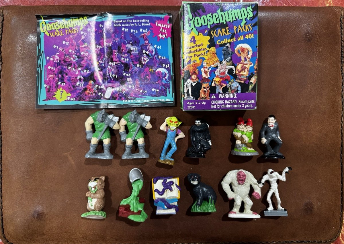 Set quasi completo figurine pelle d'oca spaventapasseri! Raro set 1996 con scatola e elenco