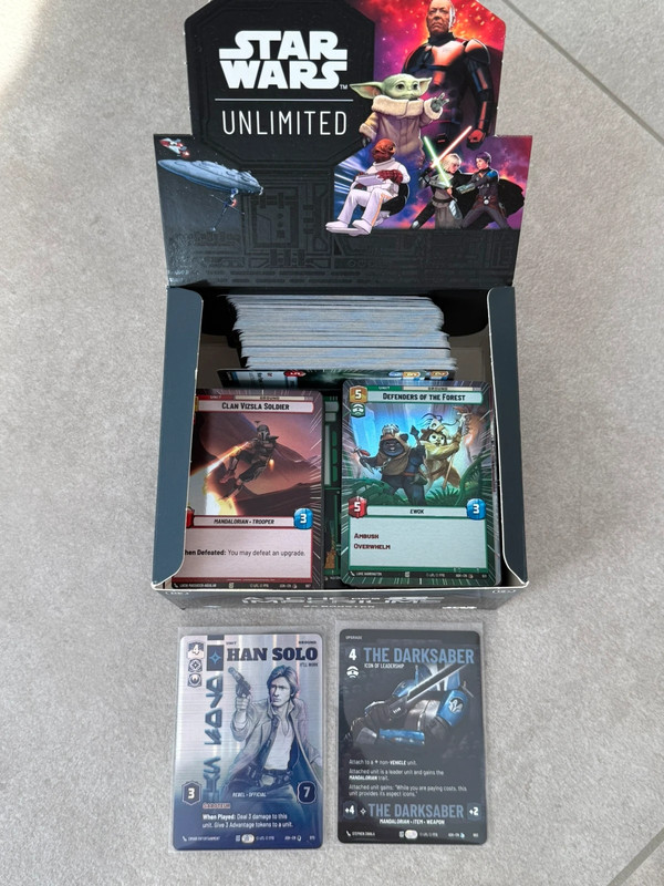 405x Star Wars Unlimited Karten inkl. Prestige Karten aus Asche des Imperiums