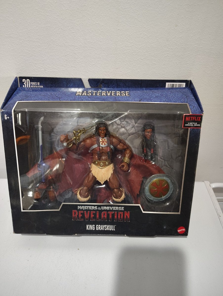 Mattel Masters Of The Universe Revelation King Grayskull Figura Masterverse Nuovo