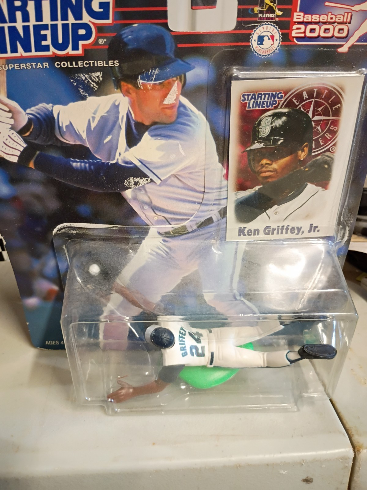 Figurina sportiva 2000 KEN GRIFFEY JR Starting Lineup - danni Seattle Mariners Pk