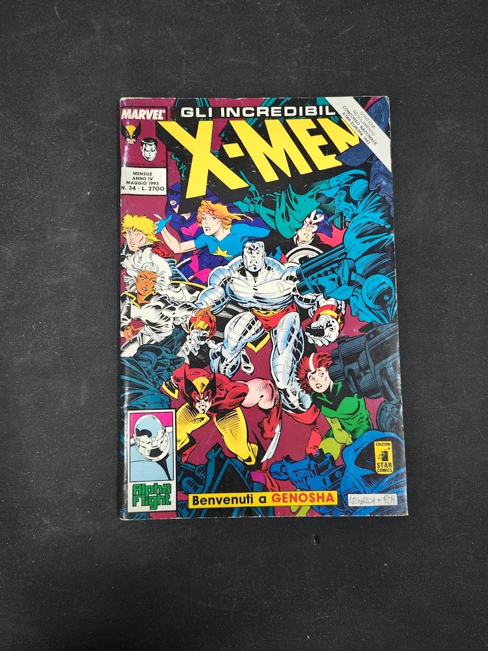Fumetto Gli Incredibili X-Men N. 34 Star Comics Maggio 1993 Vintage