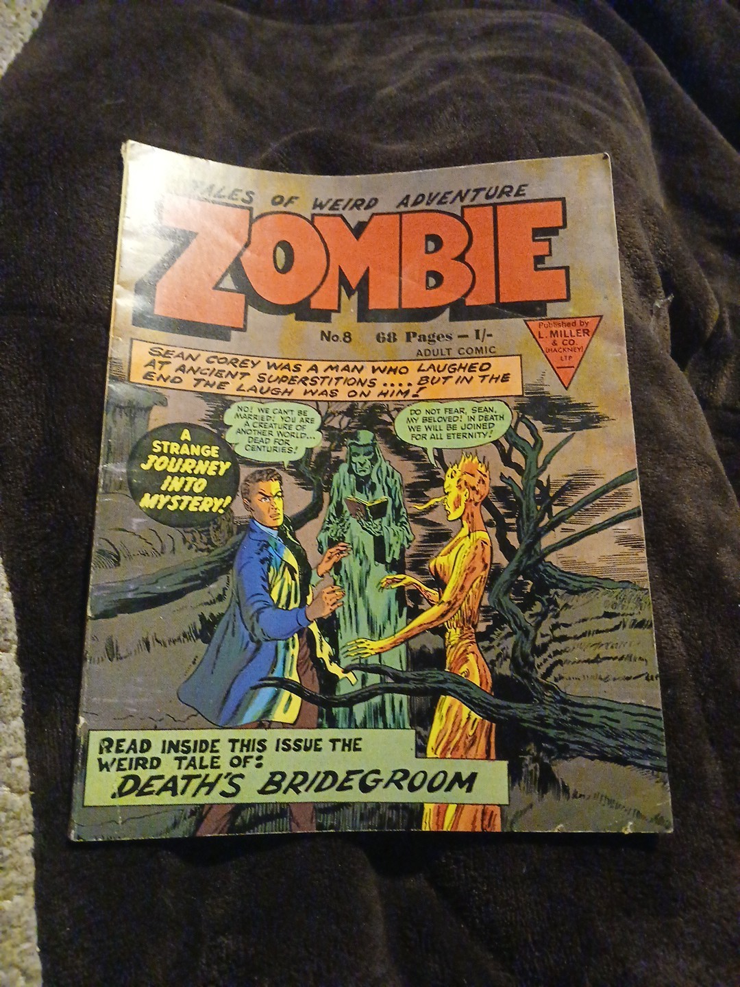 Tales Of Weird Adventure Zombie #8 L. Miller fumetto horror per adulti Jack Kirby