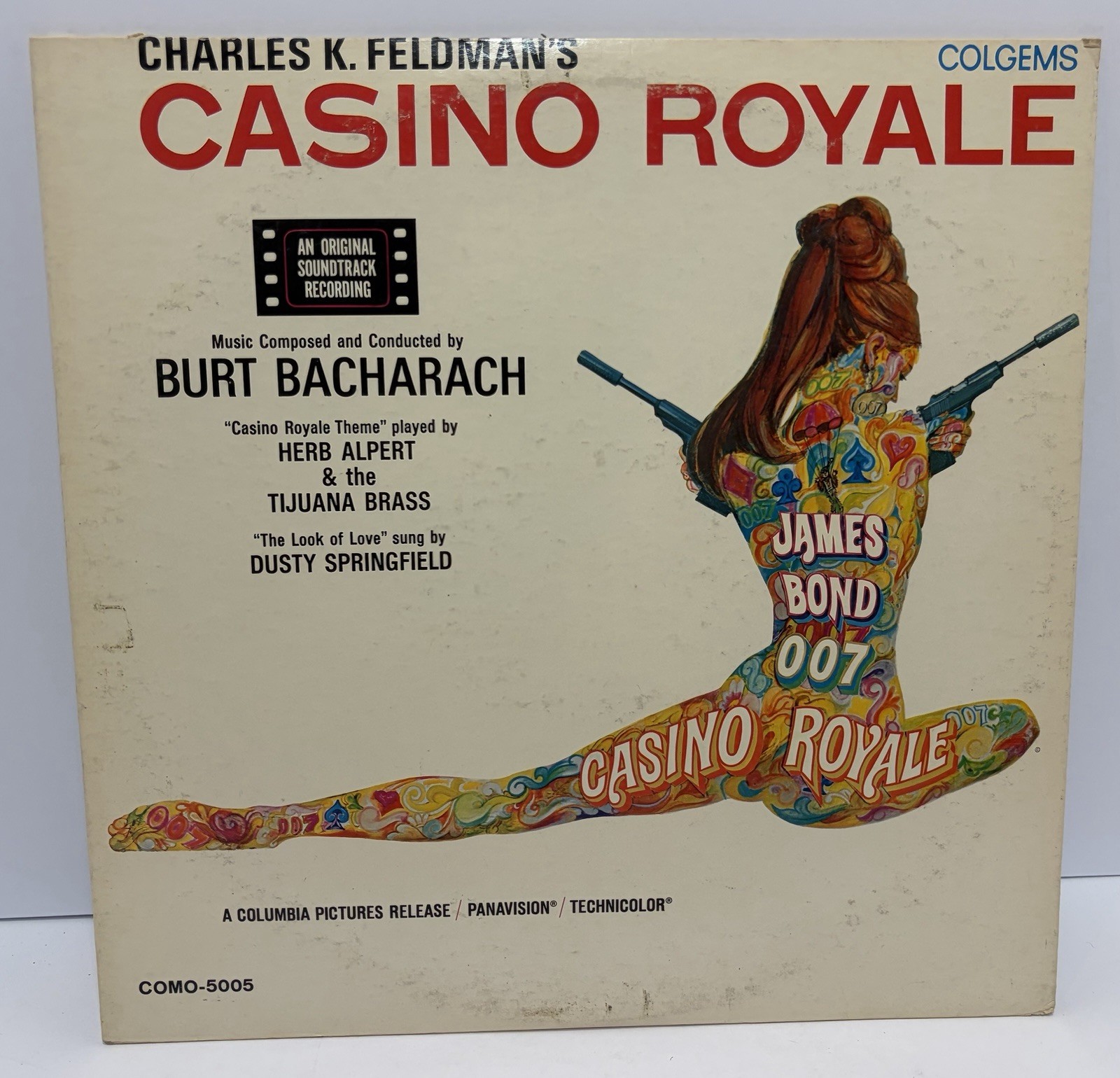 CASINO ROYALE 1967 Vinyl LP MONO Burt Bacharach Colgems COMO-5005 VG Hollywood