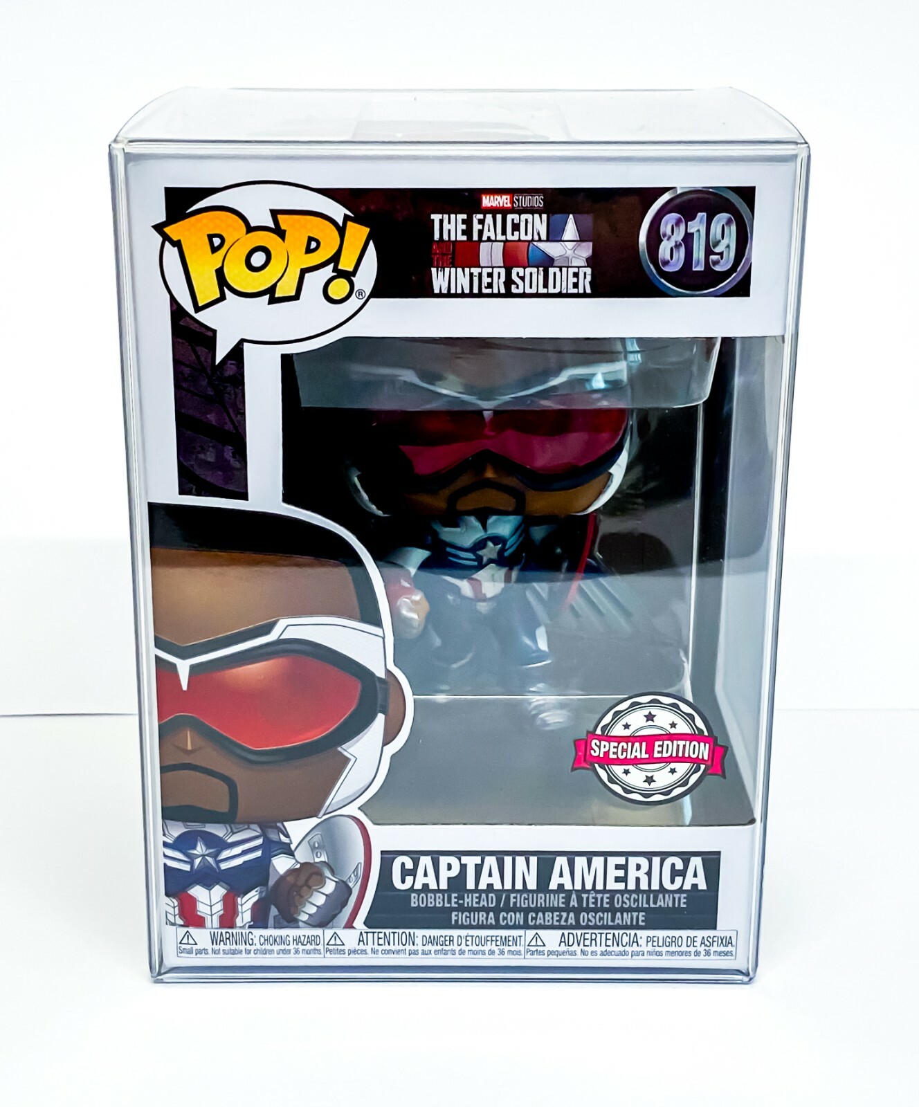 Marvel Falcon & Winter Soldier Captain America 819 SE Funko Bobble POP 819 Xmas