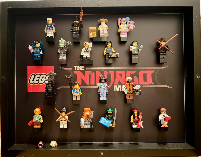 Lego Ninjago Movie serie completa con bacheca espositiva