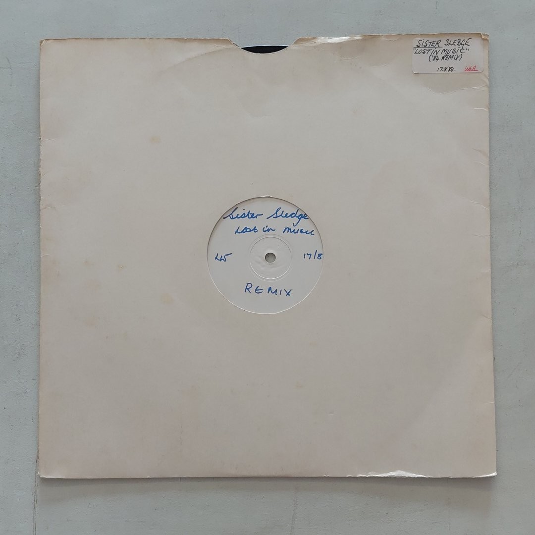Sister Sledge Lost in Music 84 Remix 12 Single White Label Promo