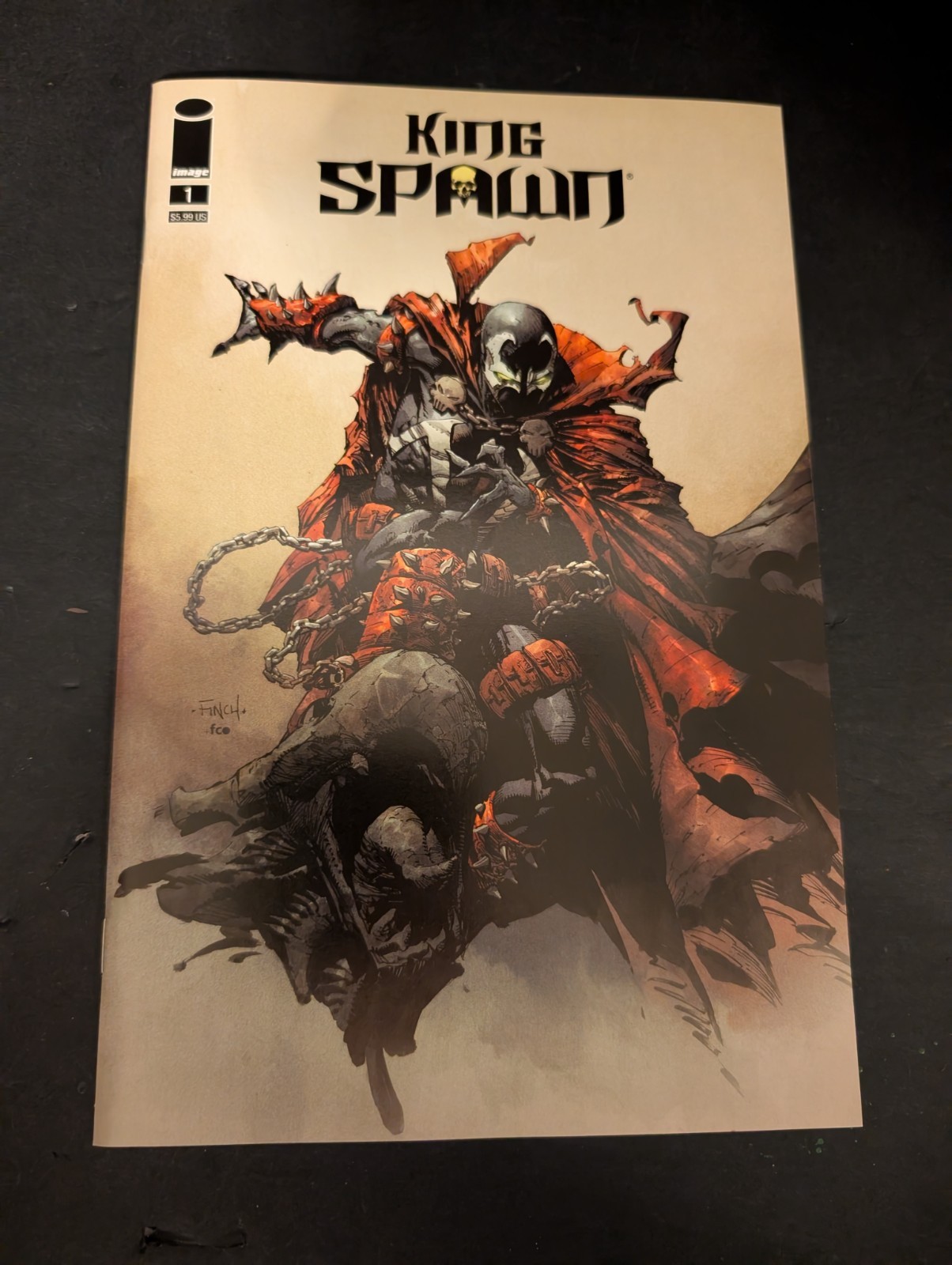 KING SPAWN #1 FRINGUELLO VARIANTE Immagine Fumetti Copertina C