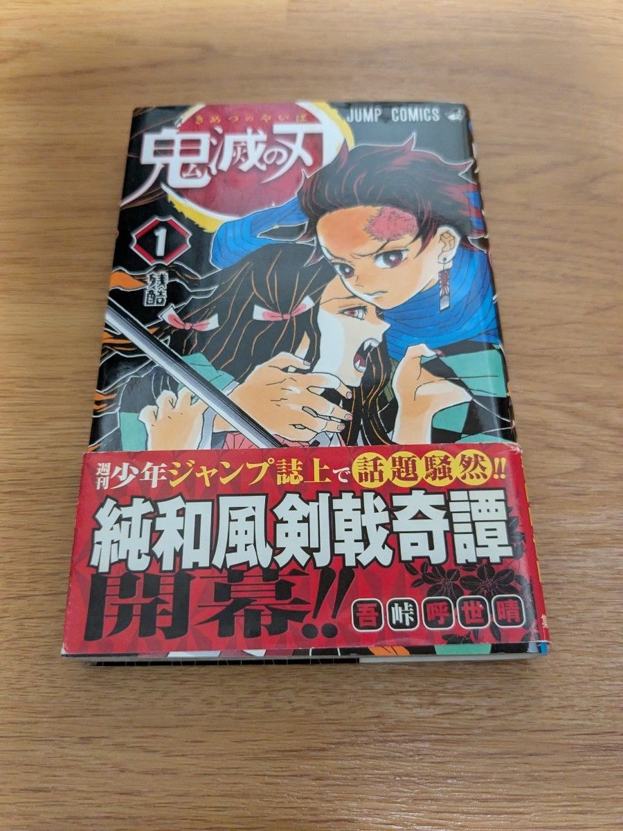 Demon Slayer Kimetsu no Yaiba Vol 1 Prima Edizione Manga Obi Band Giappone