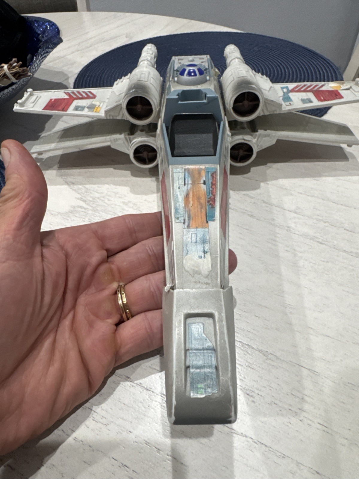 Star Wars Kenner Power of the Force X Wing 1995 (testato e funzionante)