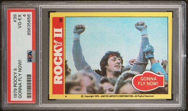1979 ROCKY II #39 "Gonna Fly Now" Sylvester Stallone PSA 4 VG-EX POP
