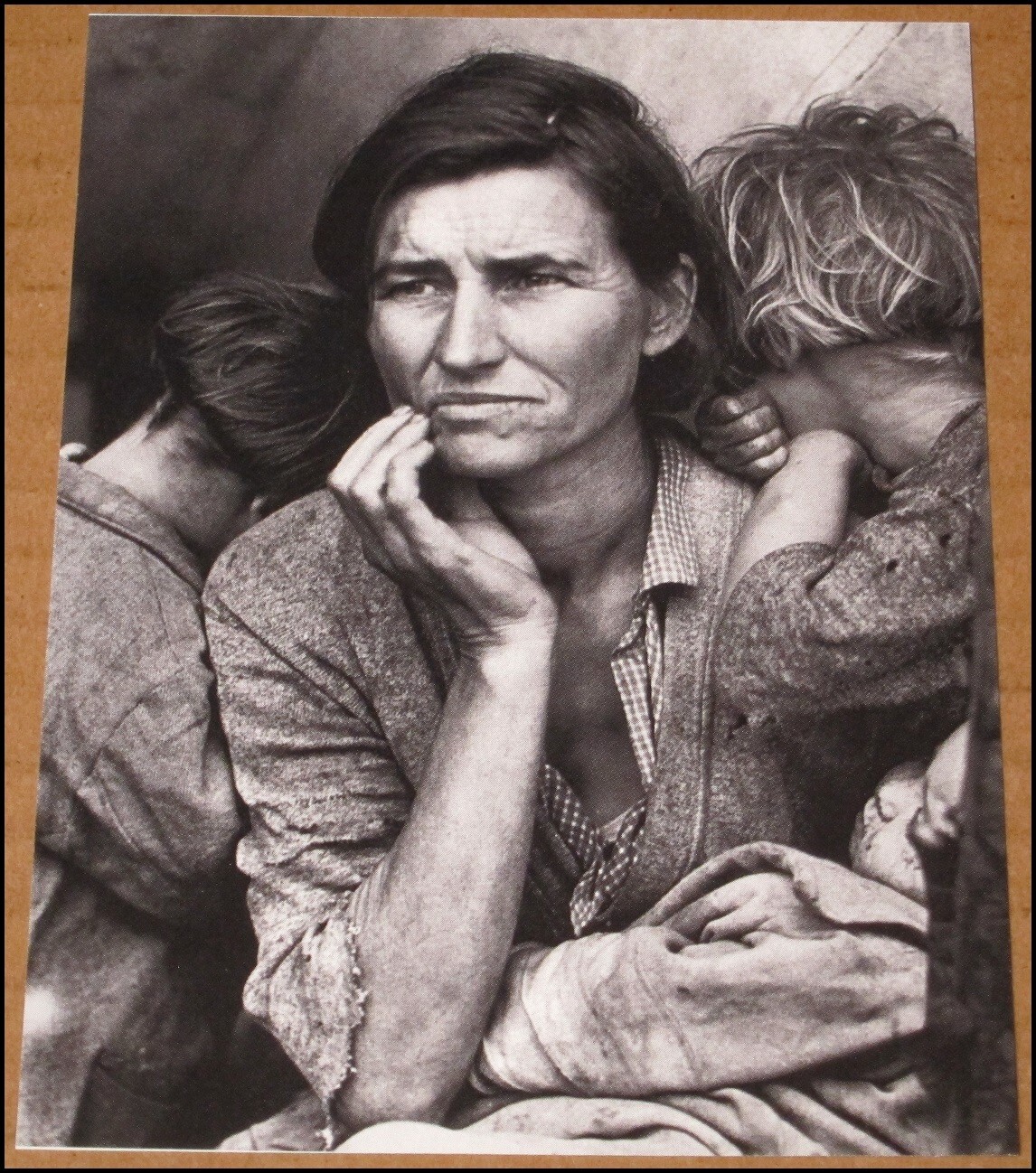 2003 Madre Migrante Dorothea Lange 1936 Ritaglio Foto 4"x5,25" Grande Depressione
