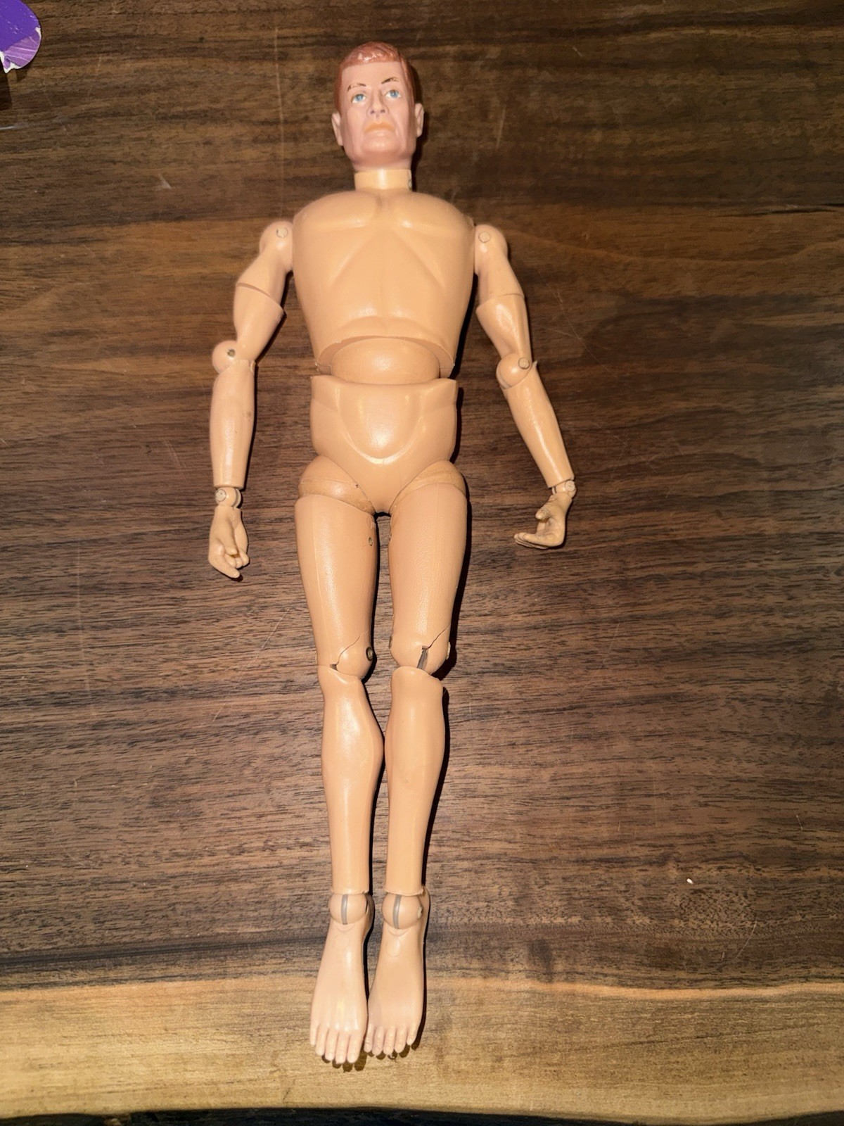 Vintage 1964 Hasbro Painted Red Head GI Joe Action Soldier Figure