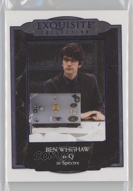 2025 Upper Deck James Bond Black Diamond Viola 41/75 Ben Whishaw come Q #2 6ki