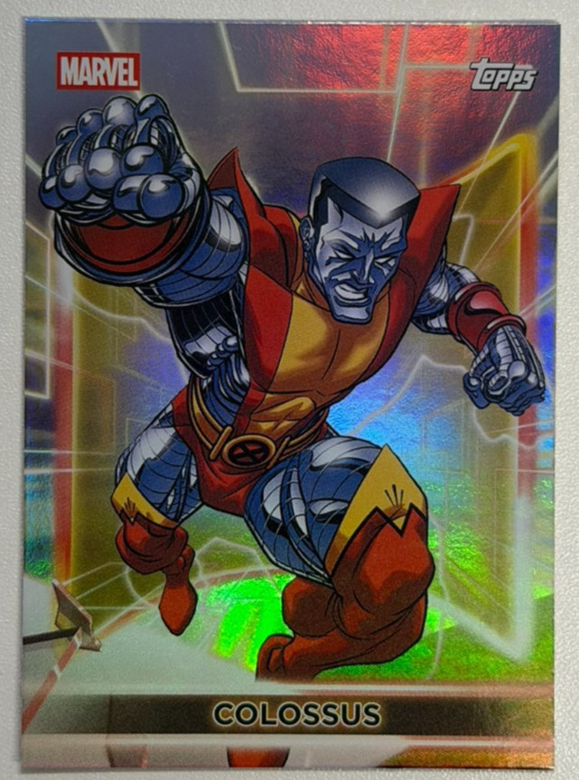 2026 Topps Neon Marvel Colossus #49 Rainbow Foil Refractor