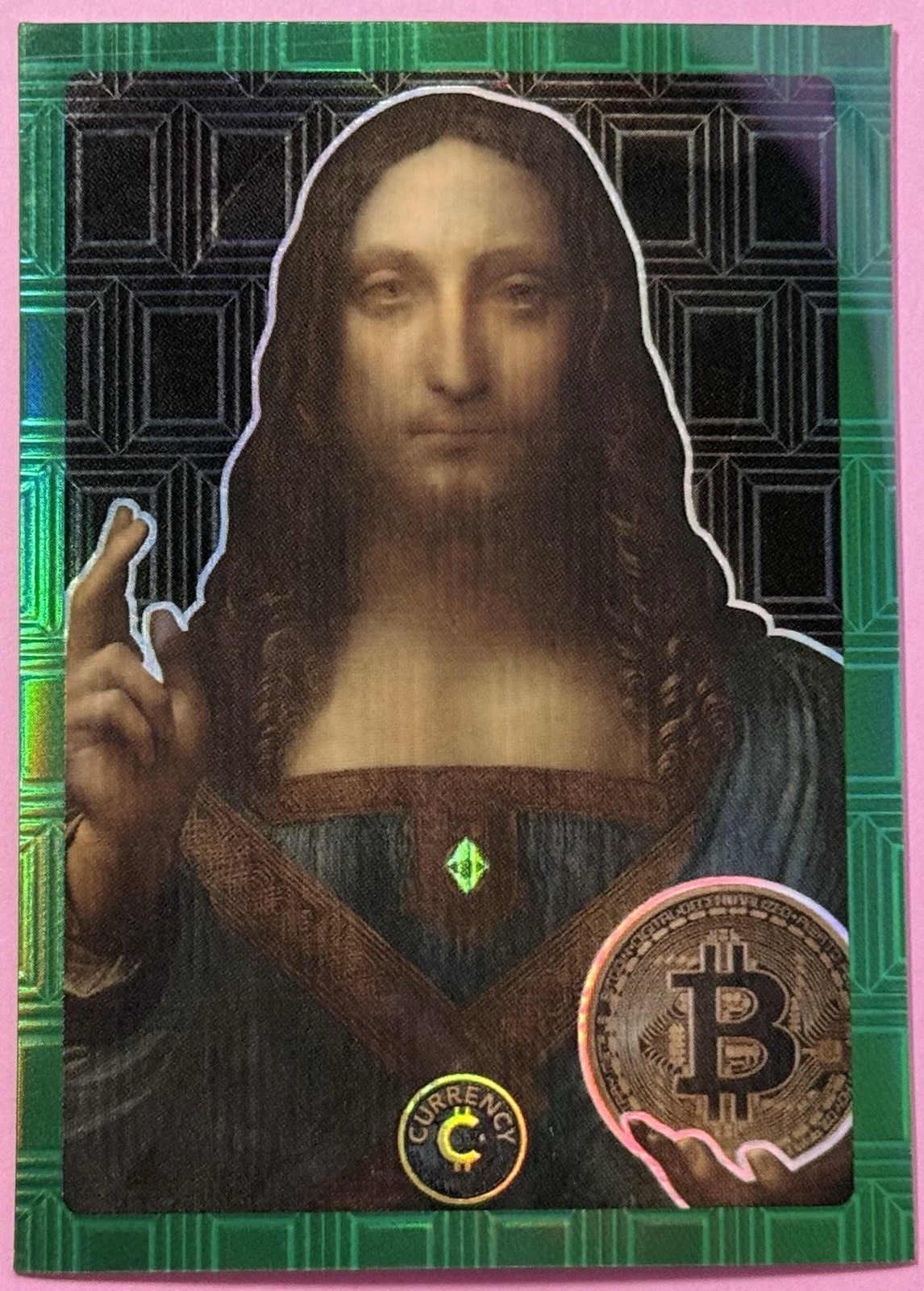 2022 Cardsmiths Currency Series 1 #57 SALVATOR MUNDI Emerald Gem Refractor /99