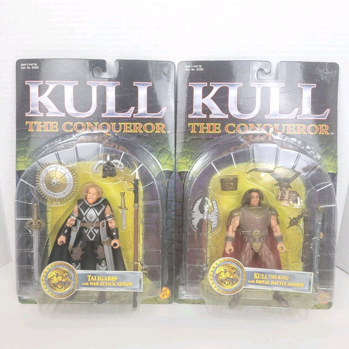 2-Kull Il Conquistatore Action Figure~Kull Royal Battle Armor~Taligaro War Attack