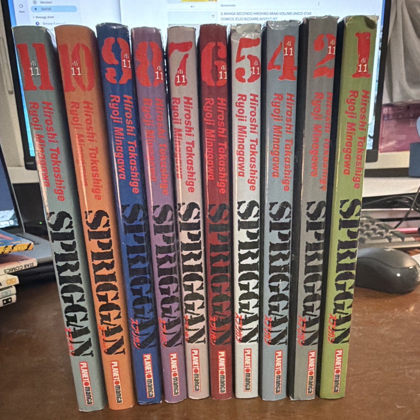 Planet Manga Spriggan vol. 1-11 manga Italiano 2000 Takashige/Minagawa