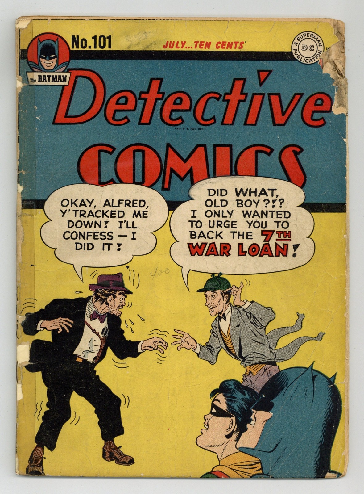 Detective Comics #101 FR 1.0 RESTAURATO 1945