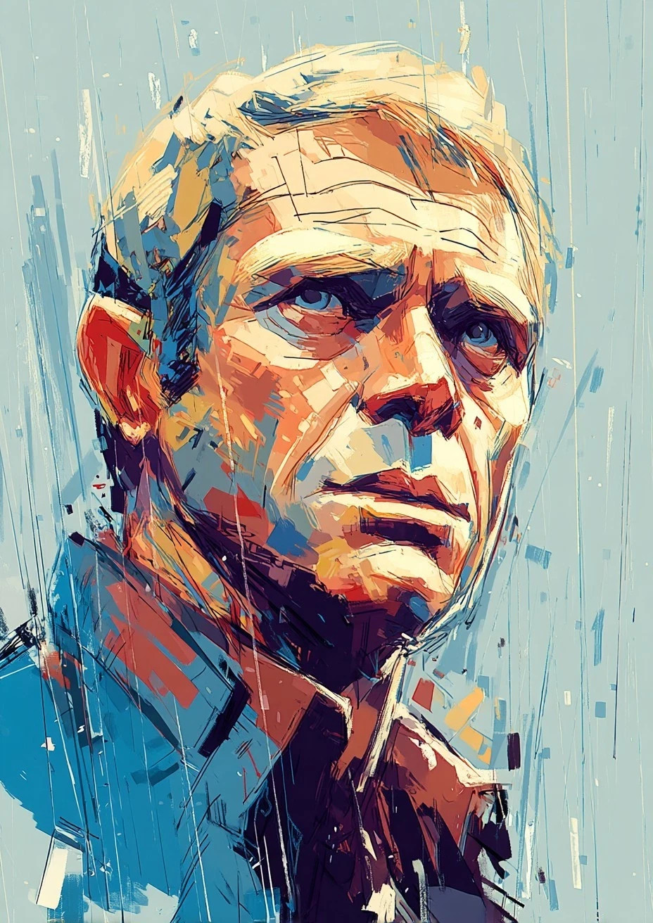 Steve McQueen Art Card 1/1 PaintOholic firmata UNICA NEL SUO GENERE - #12