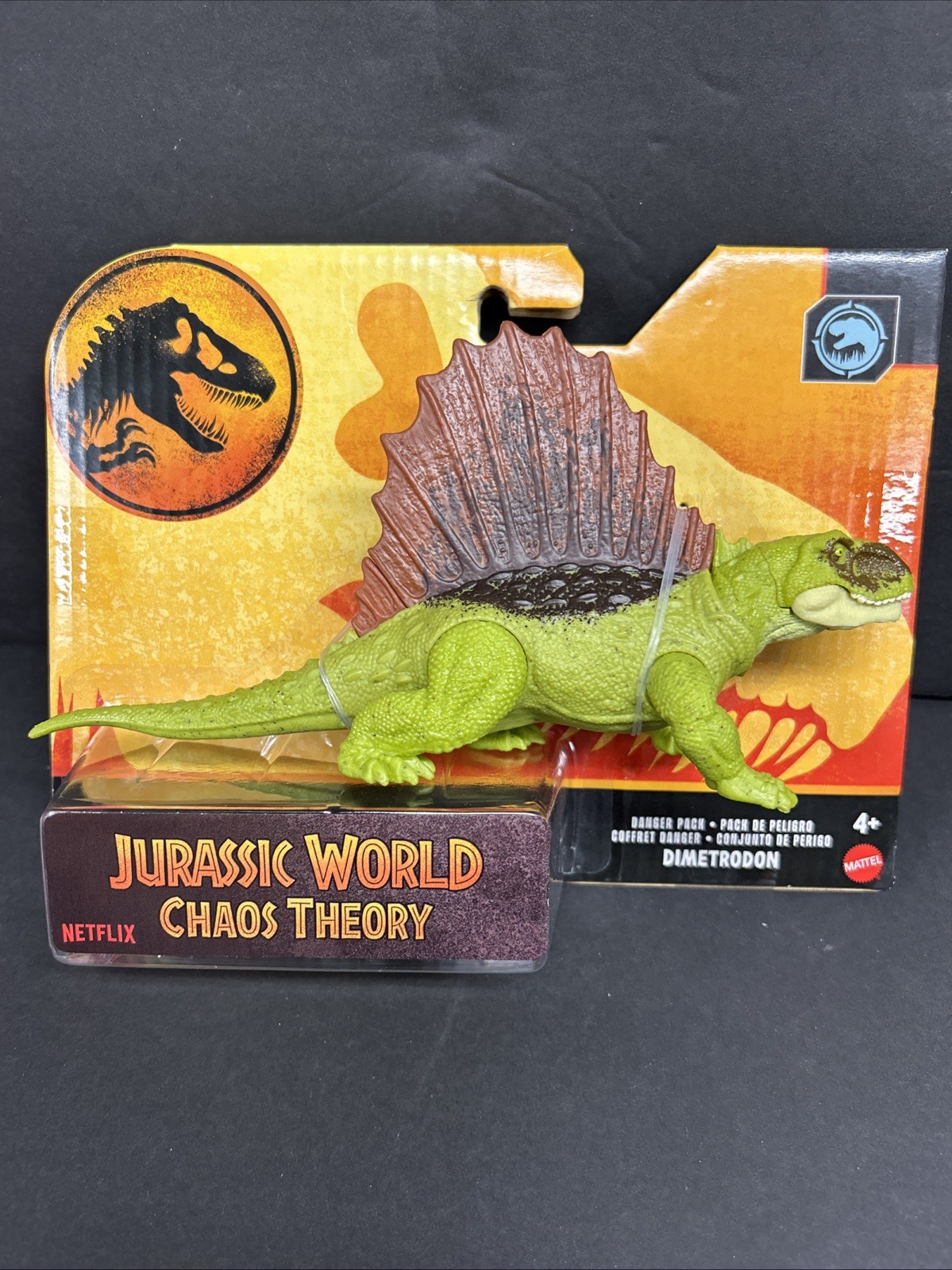 Mattel Jurassic World Chaos Theory Strike Attack DIMETRODON Figura Dinosauro NUOVO!