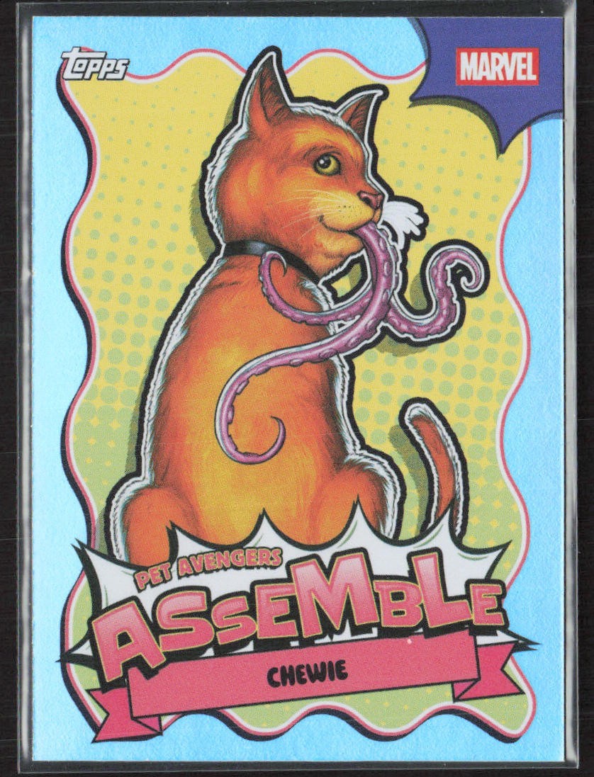 2026 Topps Neon Marvel - Chewie Pet Avengers Assemble #PAA-9 - Rainbow Foil