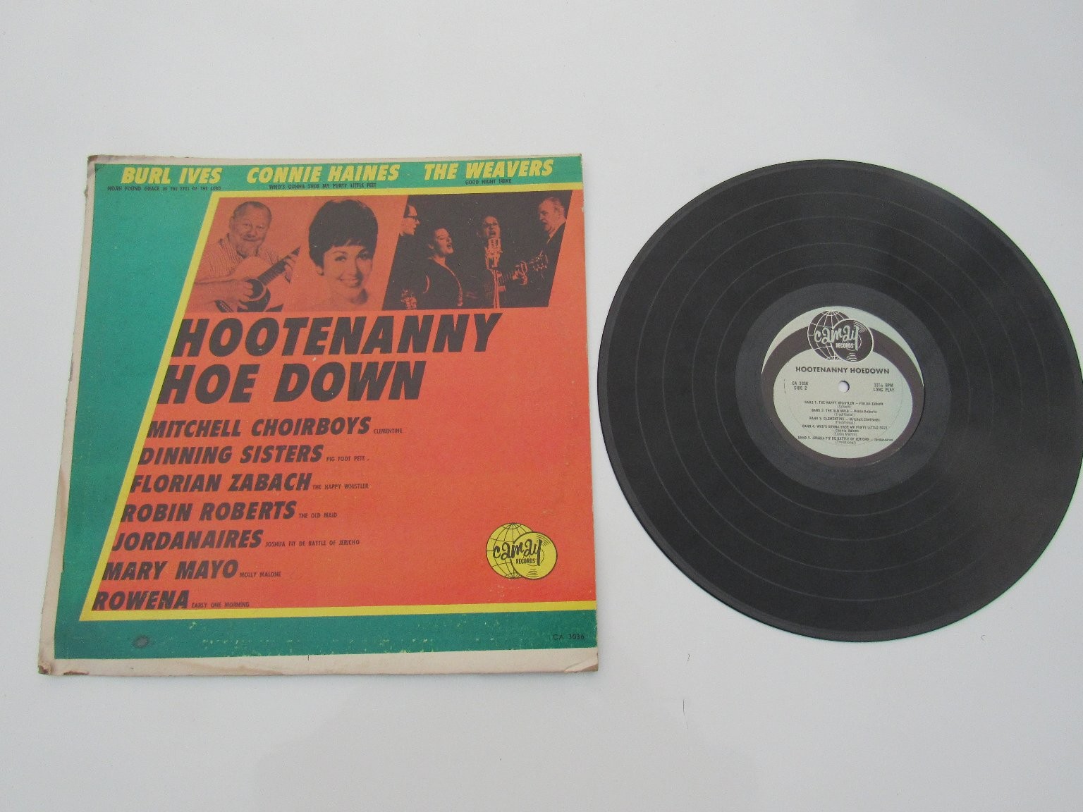 Various Artists – Hootenanny Hoe Down LP Record Camay Folk Country 33 RPM