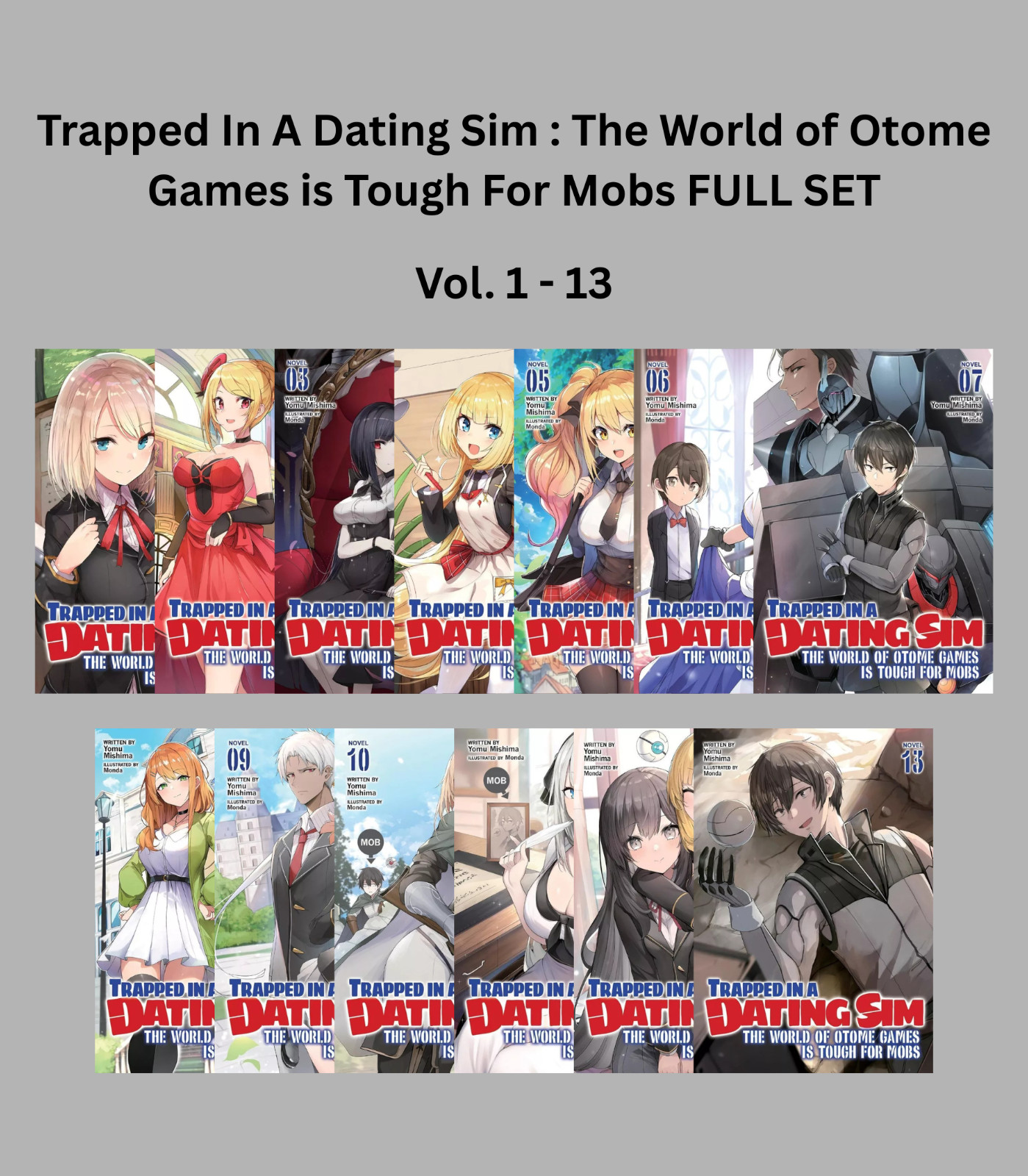 Trapped in a Dating Sim Il Mondo di Otome Giochi È Duro per Mobs Manga Set