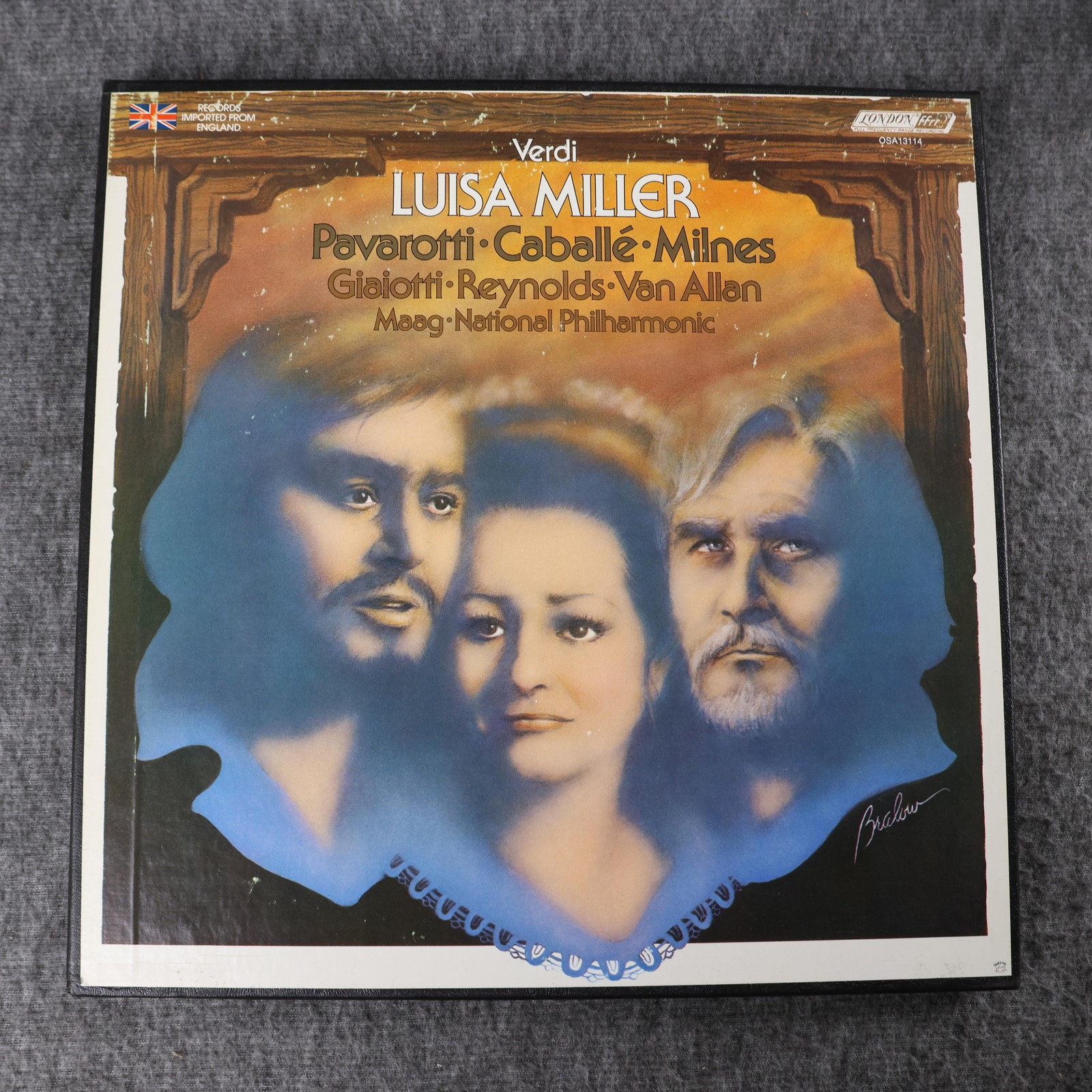 Verdi Vinyl Box Set Luisa Miller 3xLP Pavarotti London Ffrr Opera Stereo 12"