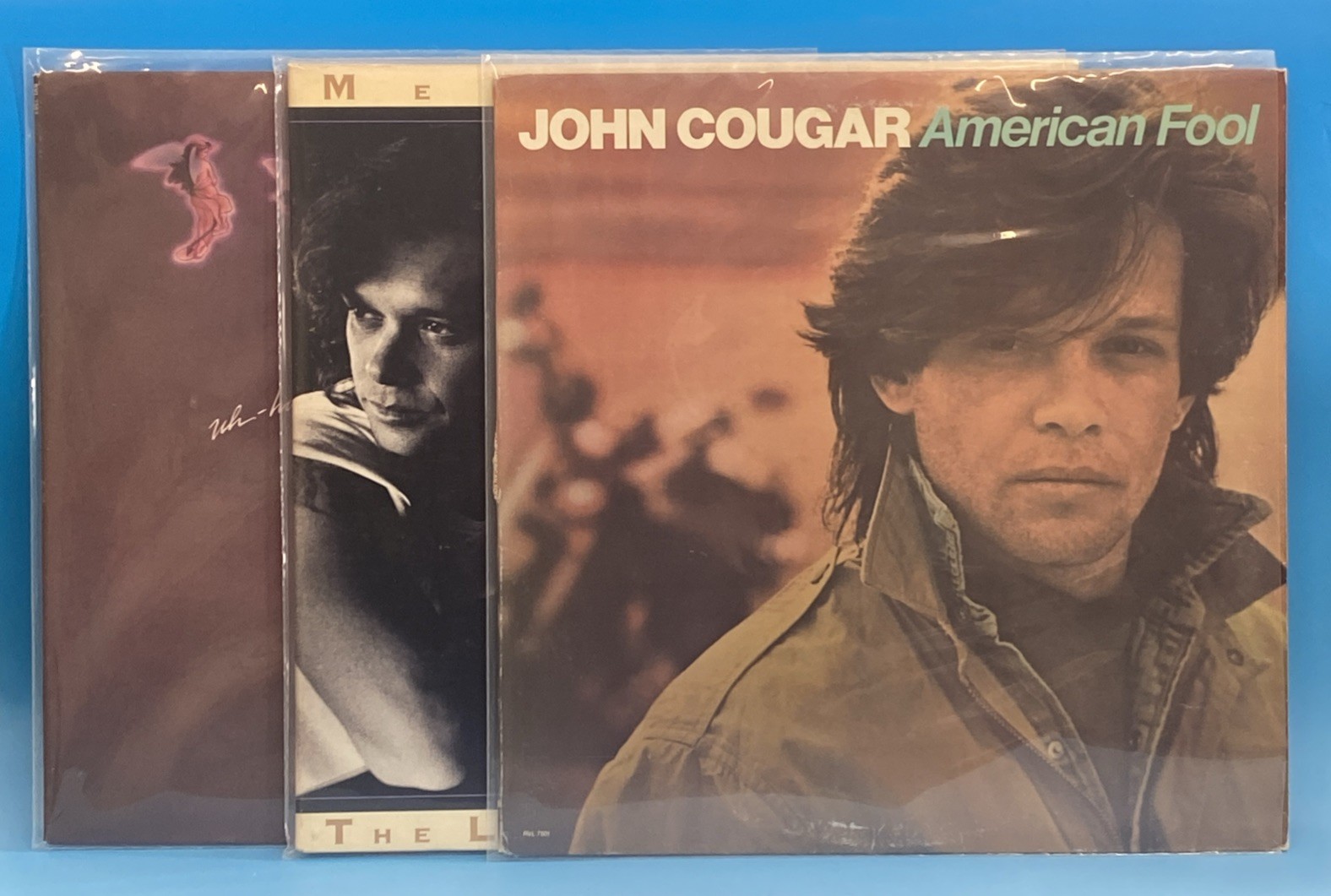 3 LPs John Cougar American Fool/Lonesome Jubilee/Uh-Huh Ultrasonic Cleaned A0429