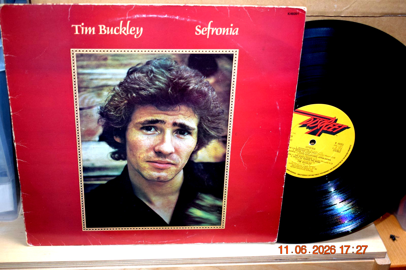 TIM BUCKLEY: SEFRONIA UK 1st PRESS 1974 DISCREET K 49201 EXCELLENT