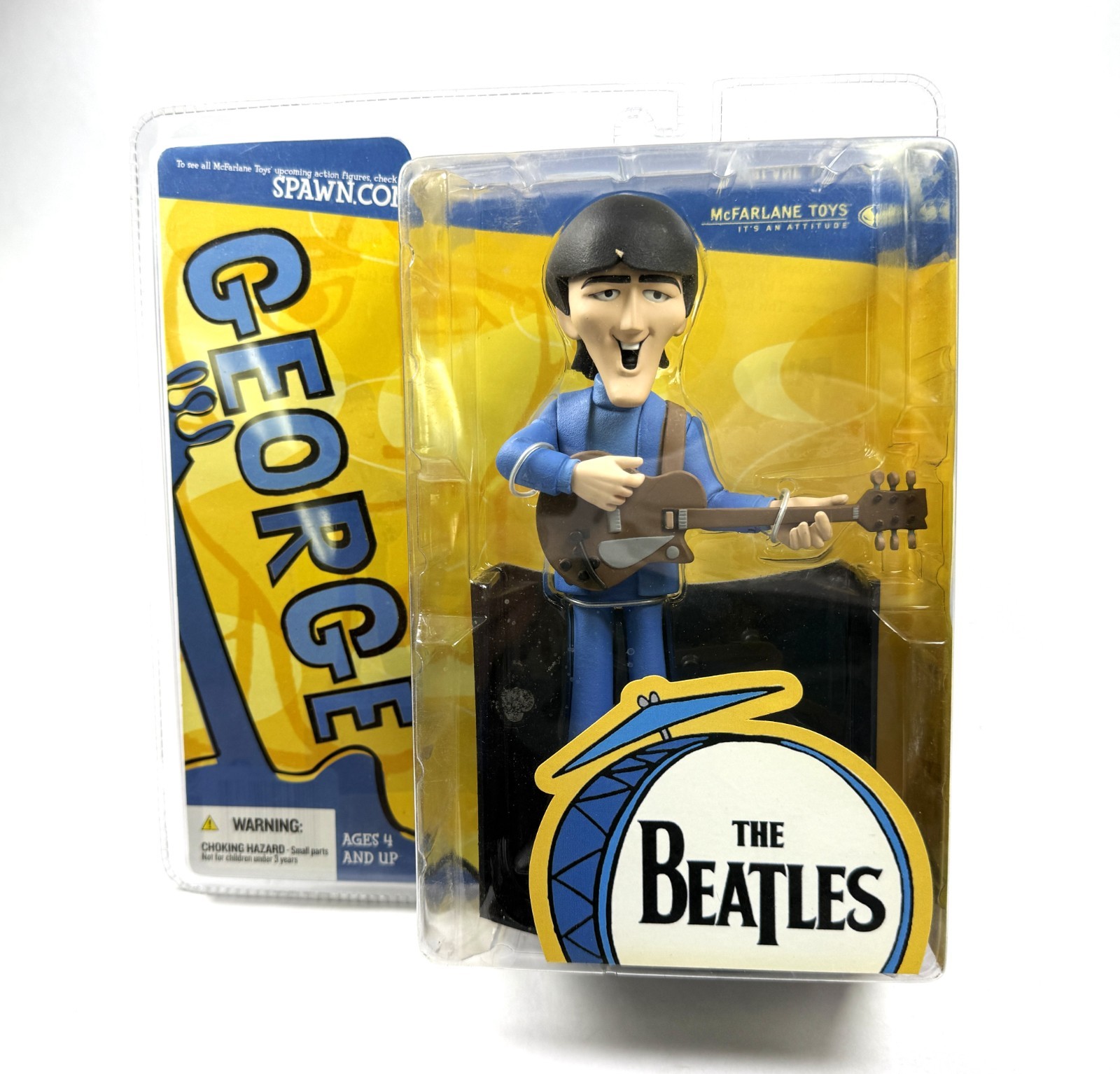 George Harrison The Beatles Cartoon Series Figure New Sealed 2004 McFarlane