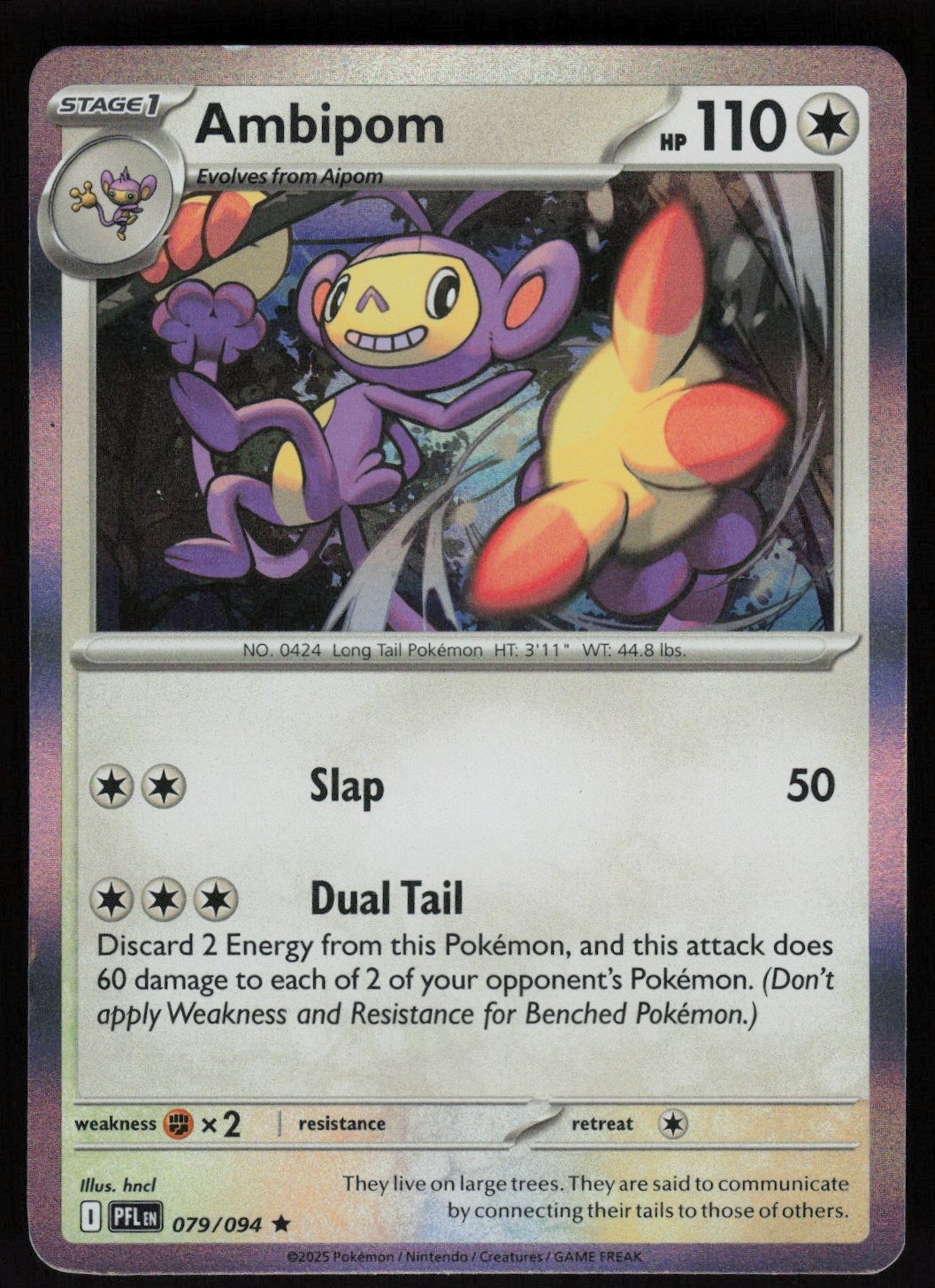 Ambipom Holofoil Phantasmal Flames 079/094 NM