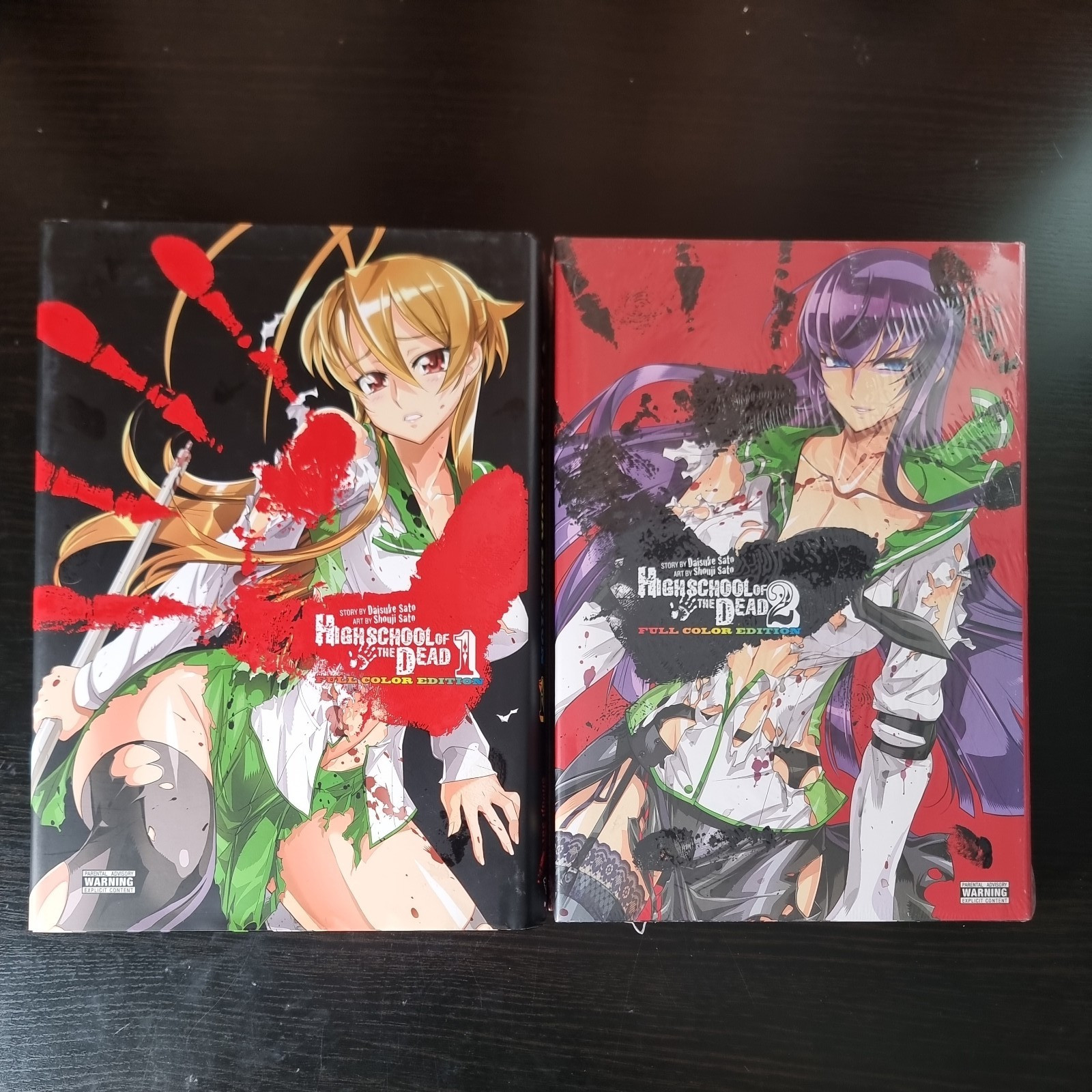 High School of the Dead Manga Full Color Omnibus Edition Vol 1 & 2 New Hardcover