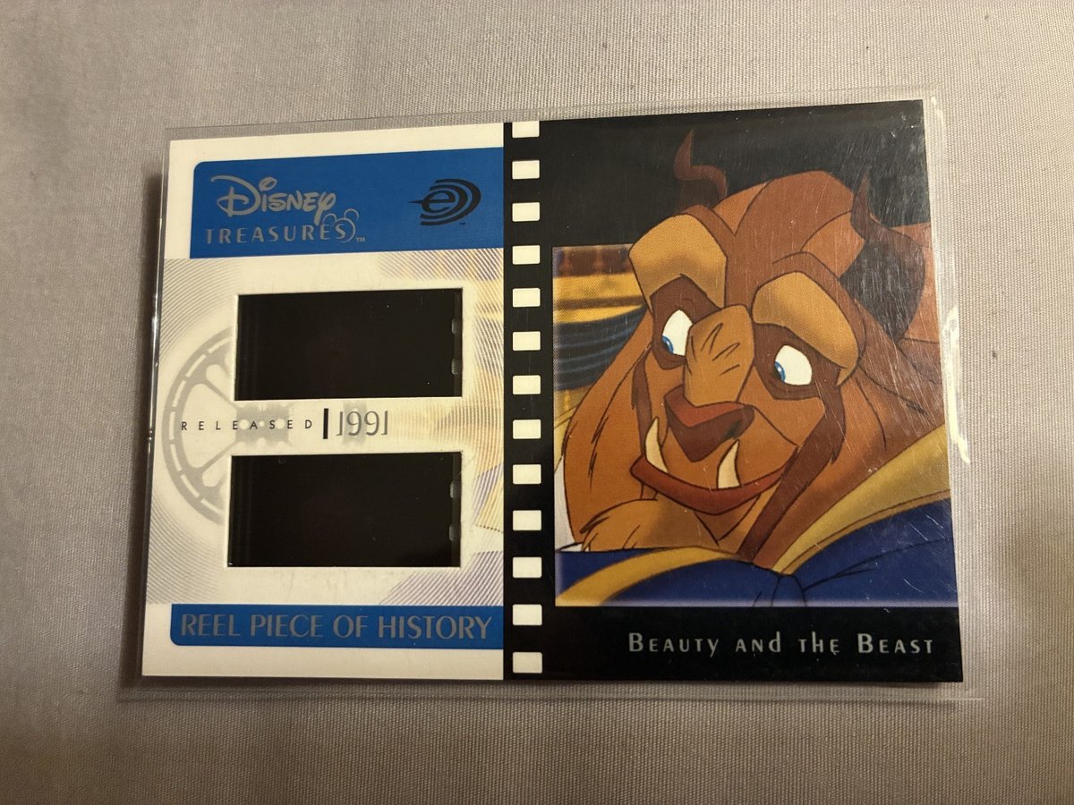 La Bella e la Bestia Disney Treasures Reel Pezzo di Storia Film Card Reliquia PH9