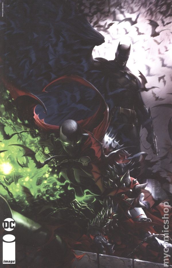 Batman Spawn 1E Mattina Variant NM 2023 Stock Image