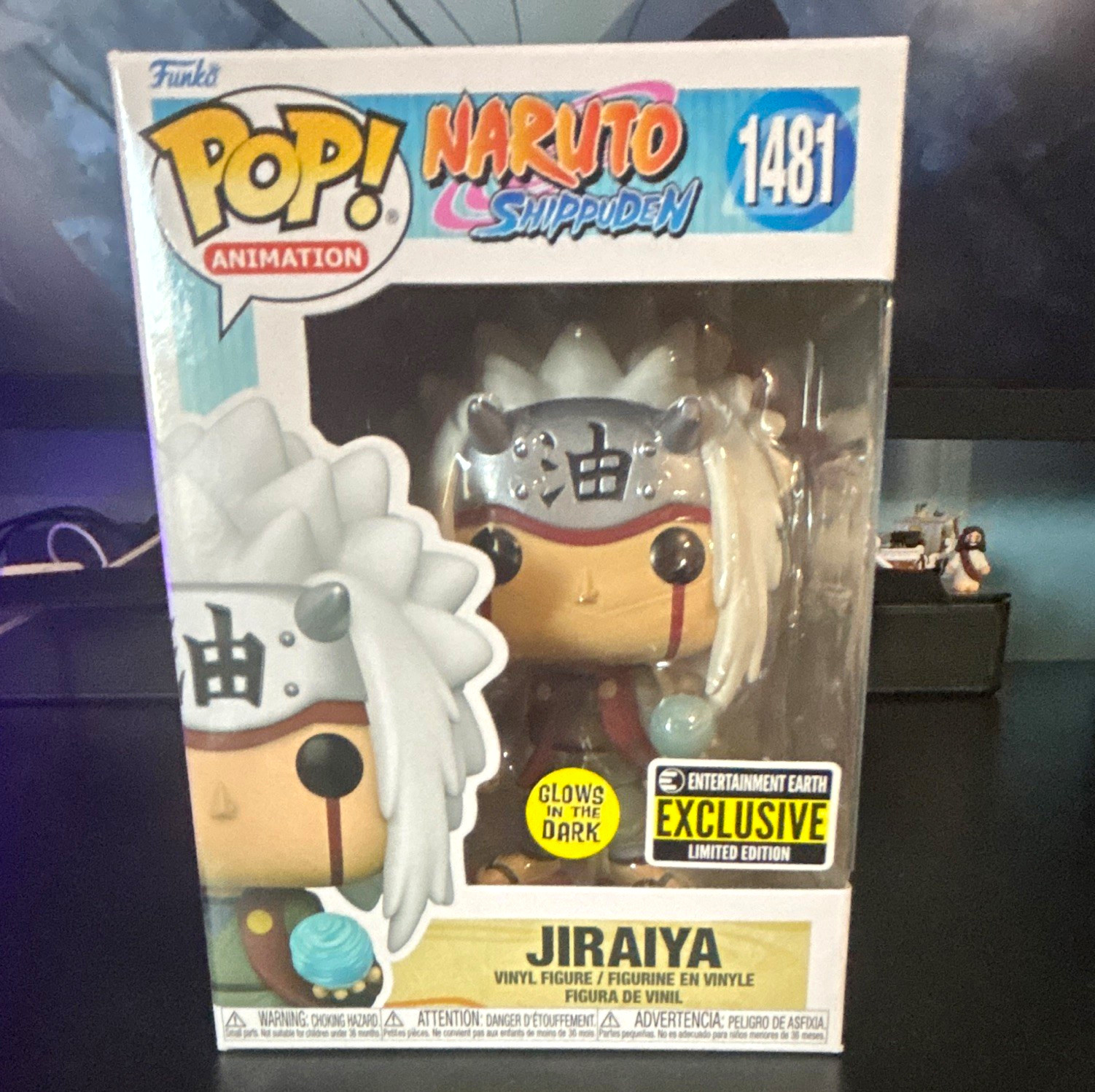 Funko Pop! Animation Naruto Shippuden Jiraiya #1481 Glow Vinyl Figure