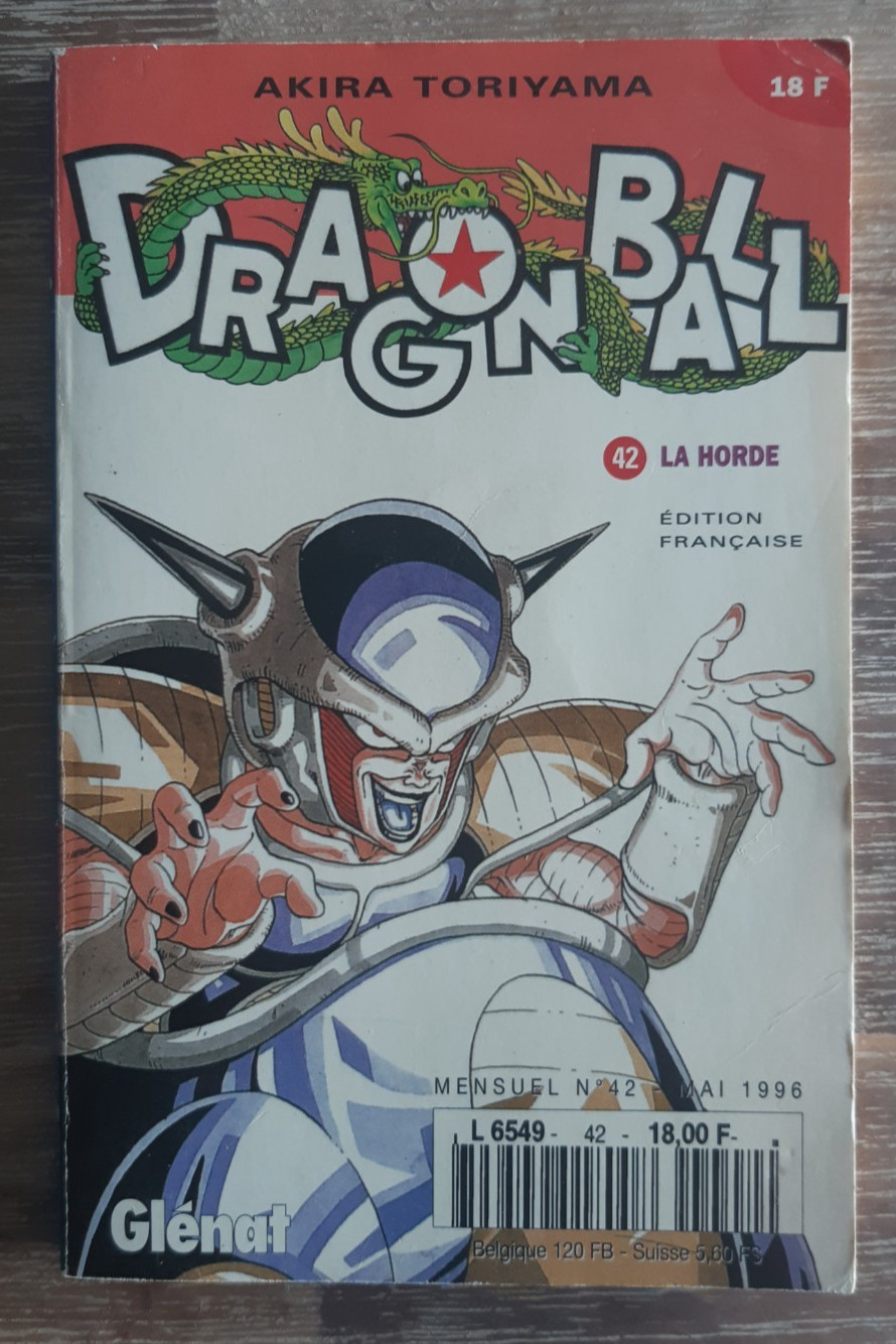 Manga Dragon Ball 42 Edition Kiosque Mensuel - LA HORDE - Glénat Mai 1996