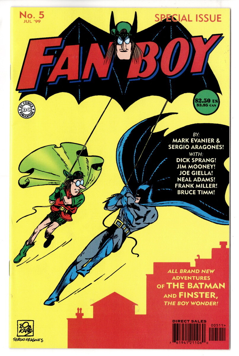 Fan Boy #5, Omaggio a Batman, 1999, fumetto DC vintage, ALTA QUALITÀ