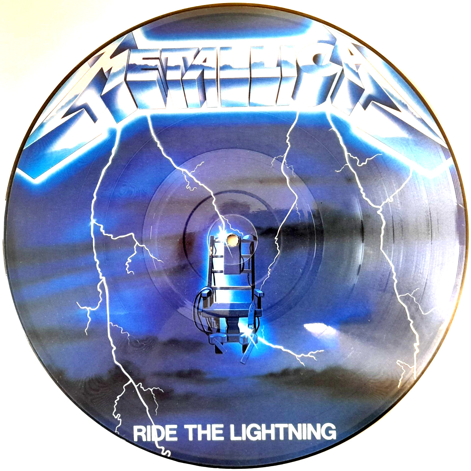 EX Metallica Ride The Lightning Vinyl Picture Disc No Barcode, 1st  Issue MFN27P
