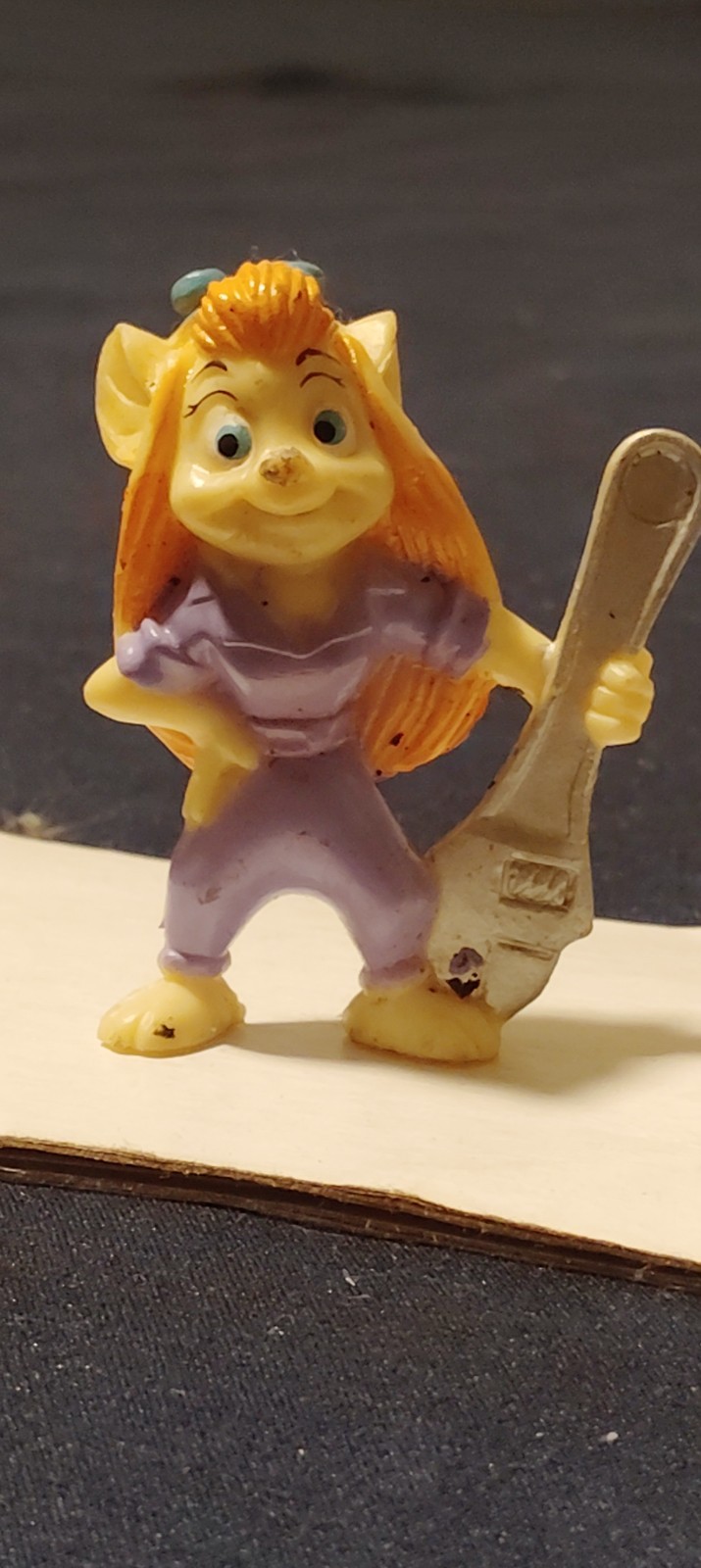 ~1991 Rescue Rangers Gadget Hackwrench Figura Disney Kellogg's Usato~