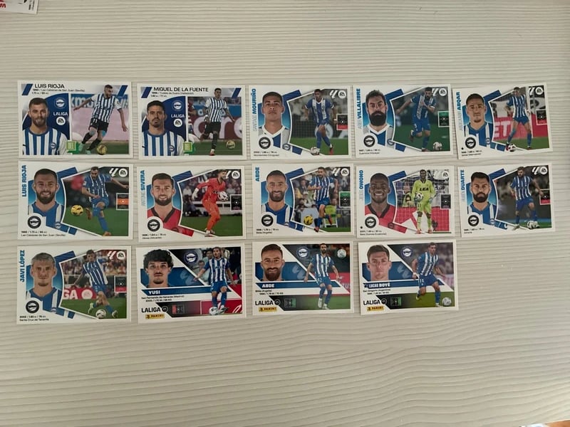 Lote de cartas Deportivo Alavés liga este