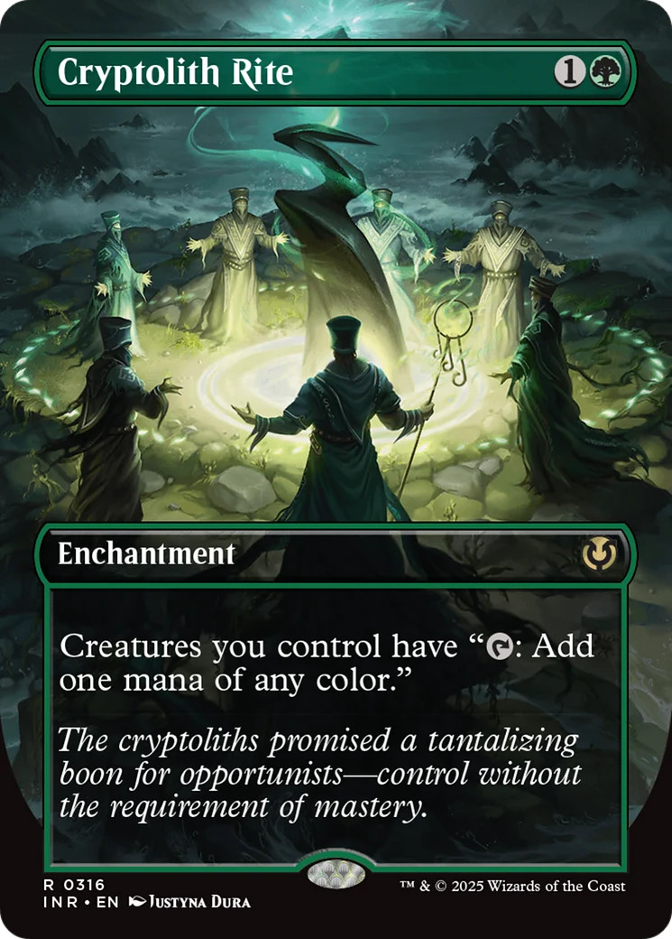 MTG Cryptolith Rite Borderless 316 quasi nuovo Innistrad rimasterizzato raro