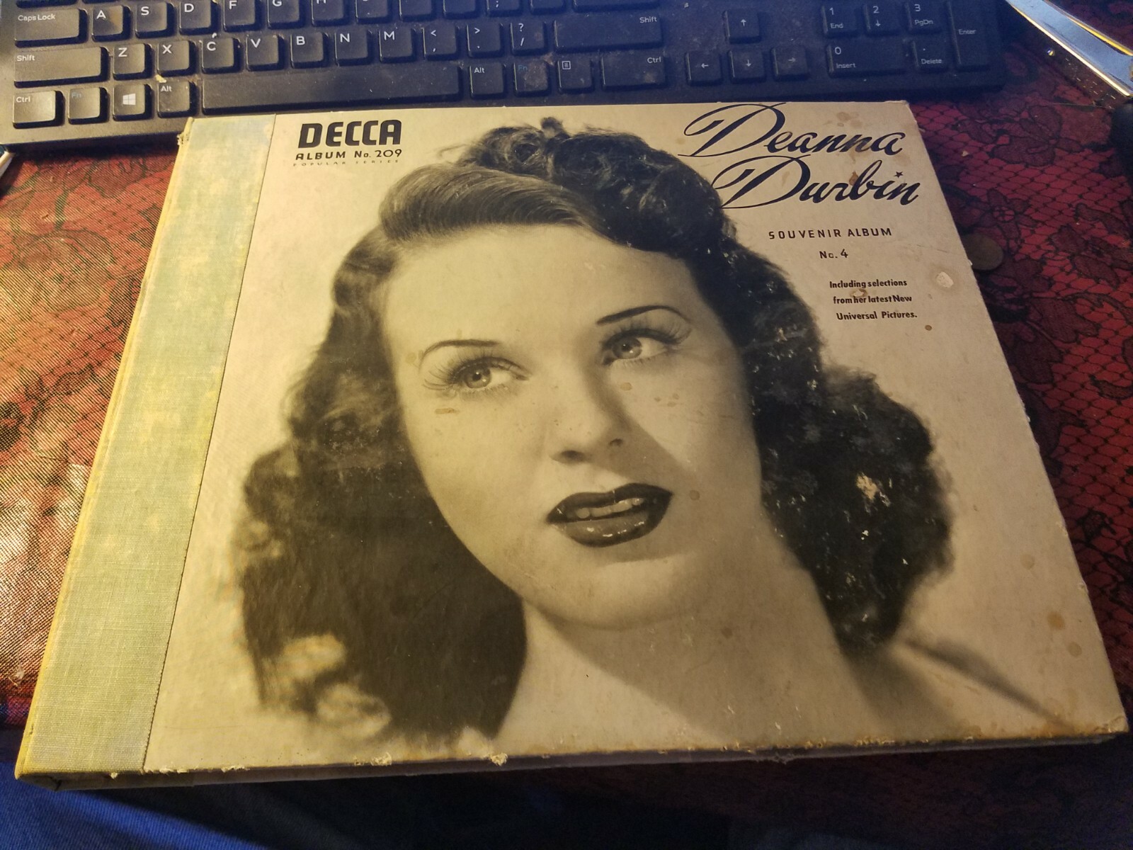 DEANNA DURBIN Decca Album No. 209 Souvenir Album No. 4 w/ 4 Records 78