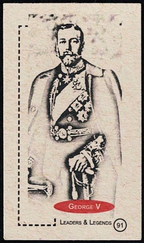 Carta GEORGE V -2011 'LEADERS & LEGENDS' #91- RE del REGNO UNITO E DEI DOMINI