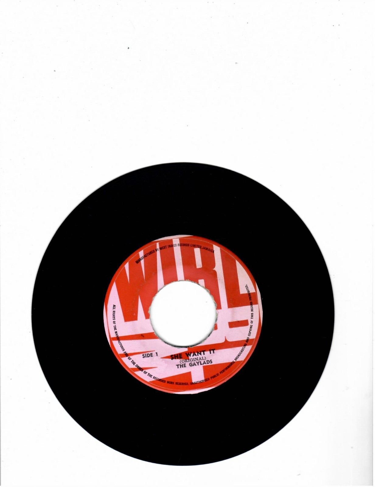REGGAE/ROCKSTEADY-GAYLADS-SHE WANT IT/JOY IN THE MORNING-WIRL 
