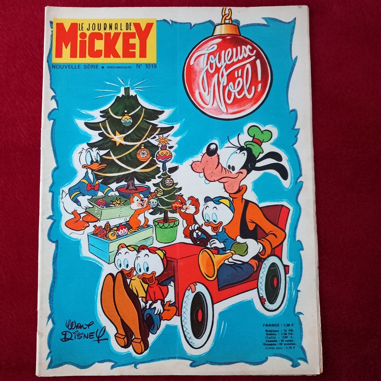 Le Journal de Mickey *Joyeux Noël!* LES ARISTOCHATS n°1019 décembre 1971/Complet