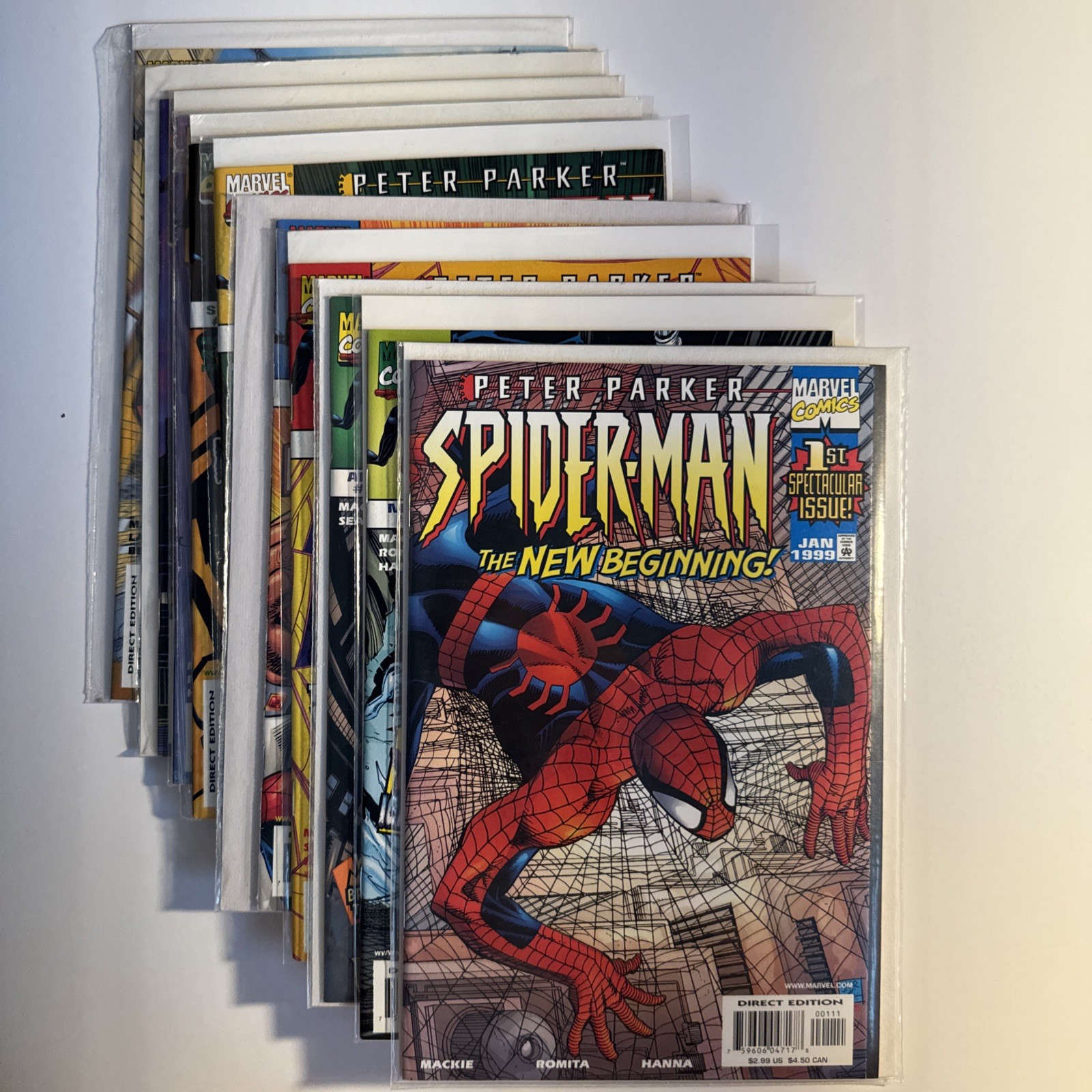 Peter Parker: Spider-man #1-19 quasi nuovo - Lotto di 10 numeri [Marvel 1998-2000]