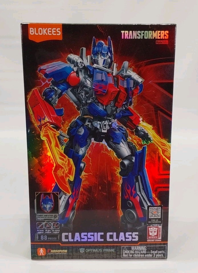 Transformers Classic Class Optimus Prime Blokees Model Kit 88 Pieces. New.